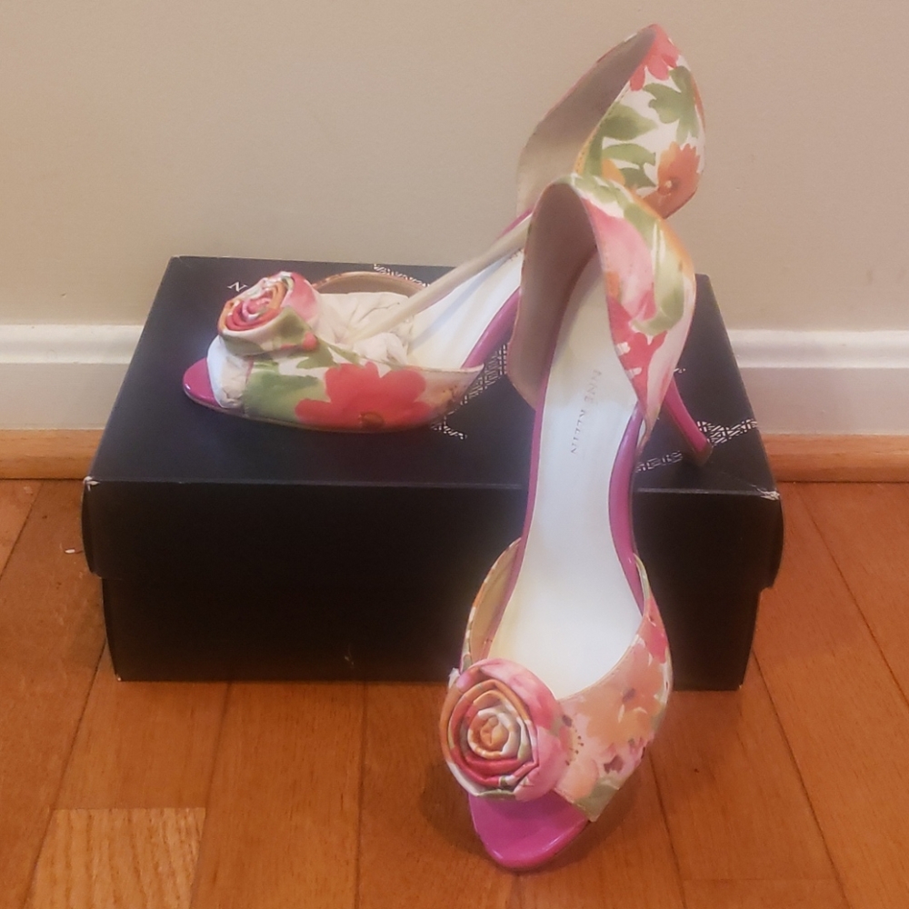 Floral high heels